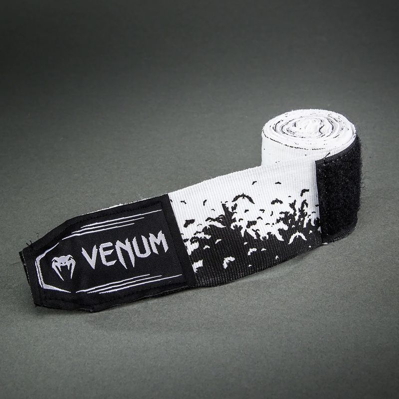 Boksz kézbandázsok Venum Bats Night Handwraps 200 cm black/white 3
