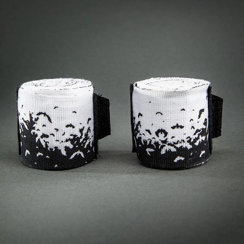 Boxoló kézbandázsok Venum Bats Night Handwraps 400 cm black/white 2