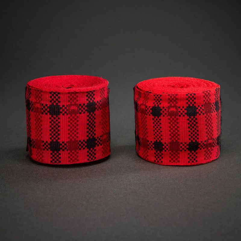 Boksz bandázsok Venum Tartan Handwraps 450 cm fury red 2