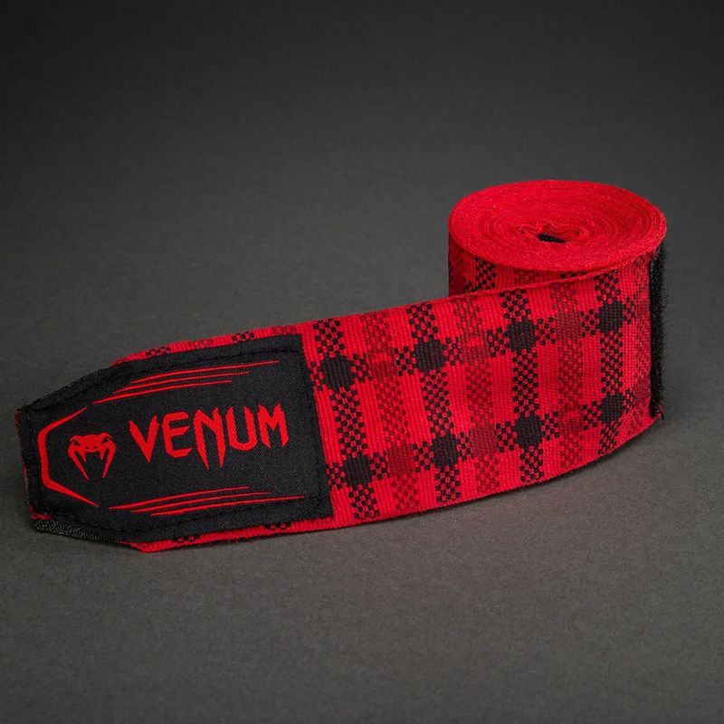 Boksz bandázsok Venum Tartan Handwraps 450 cm fury red 3