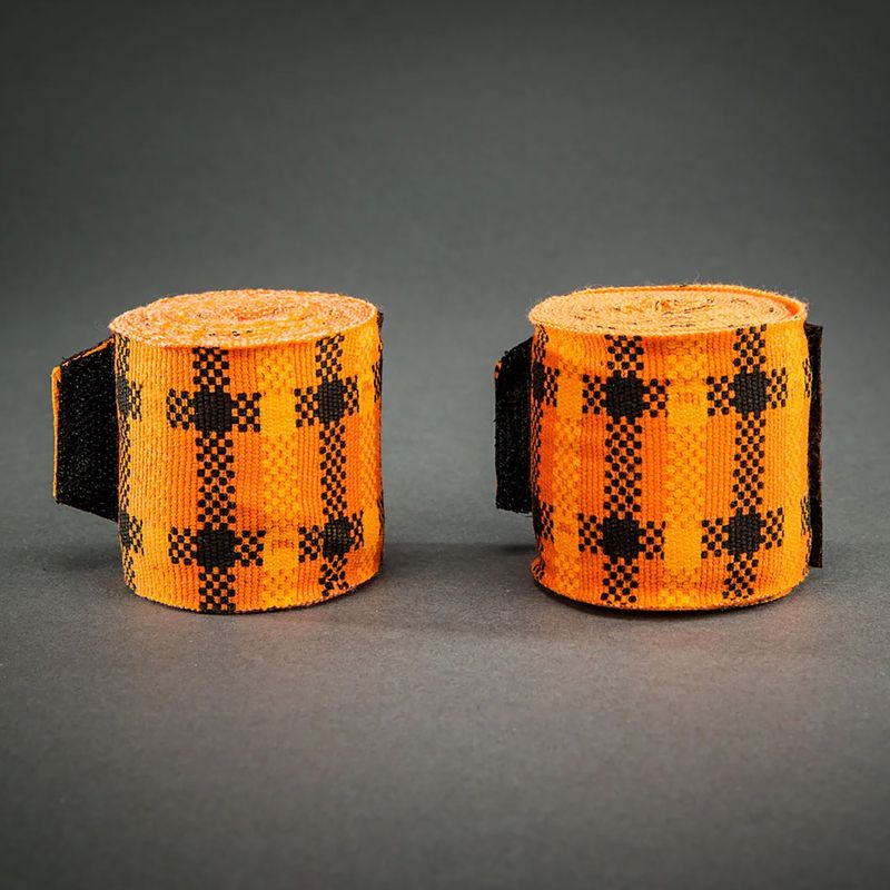 Boxoló kézbandázsok Venum Tartan Handwraps 450 cm pumpkin 2