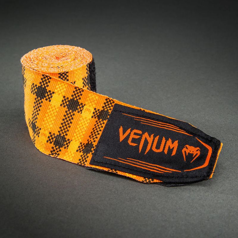 Boxoló kézbandázsok Venum Tartan Handwraps 450 cm pumpkin 3