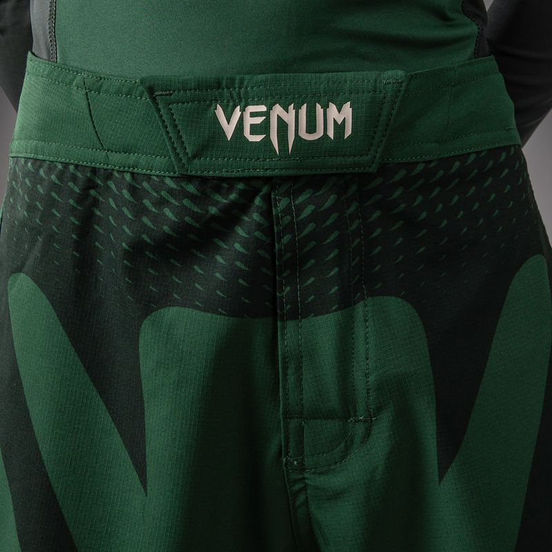 Gyerek edző rövidnadrág Venum Attack Kids Fightshorts forest green/off white 6