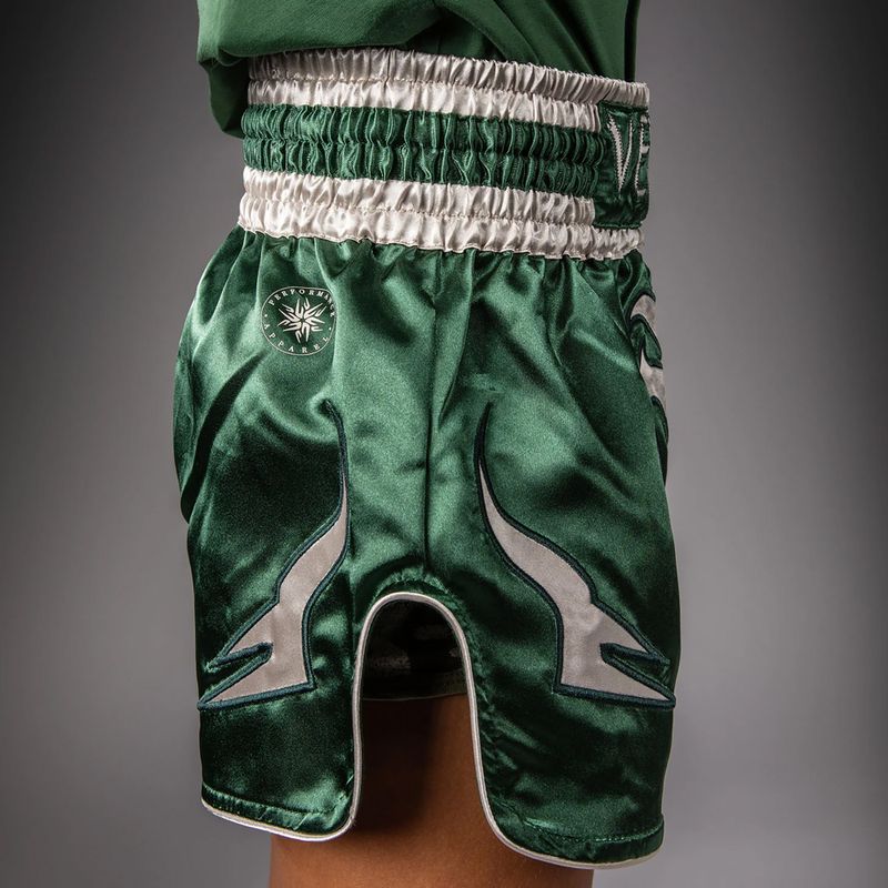 Gyerek edzőshort Venum Inferno Muay Thai forest green/off white 5