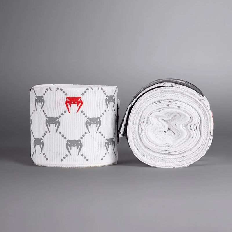 Boxoló kézbandázsok Venum Monogram Hand Wraps Advanced 400 cm white 2