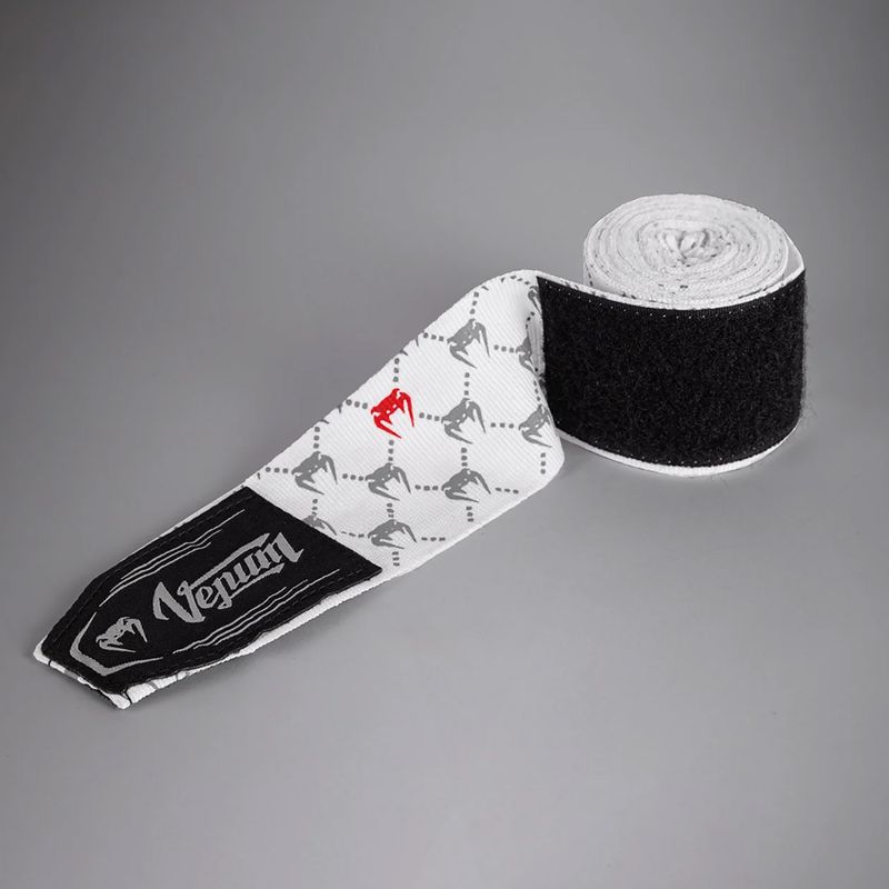 Boxoló kézbandázsok Venum Monogram Hand Wraps Advanced 400 cm white 3