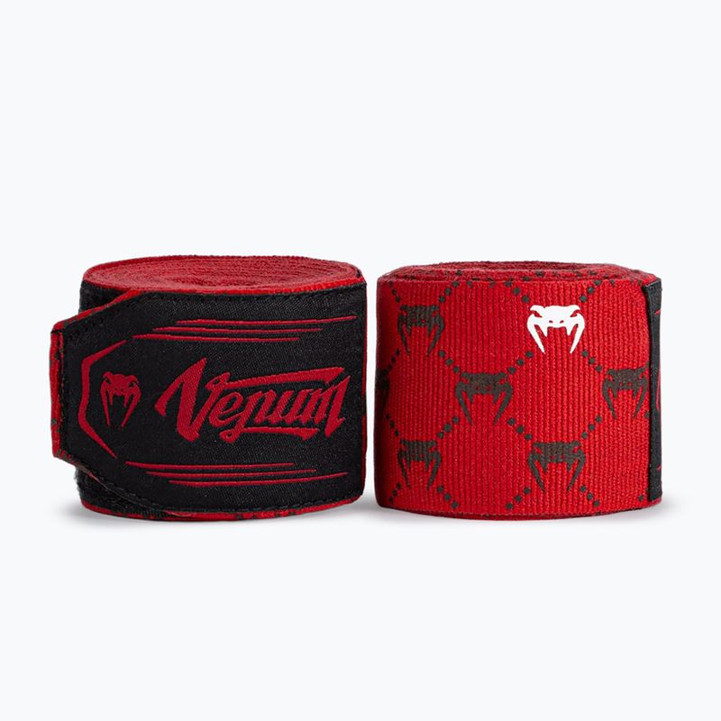 Boxoló bandázs Venum Monogram Hand Wraps Advanced 250 cm red