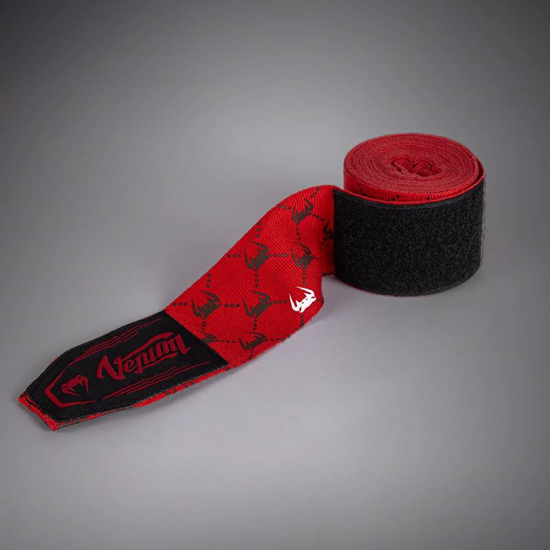 Boxoló bandázs Venum Monogram Hand Wraps Advanced 250 cm red 3