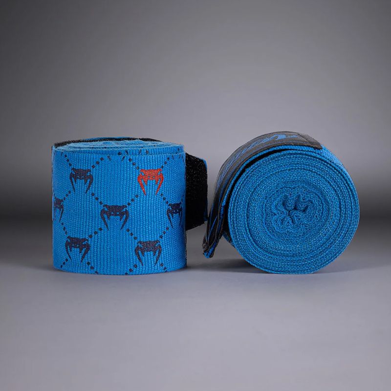 Bokszos kézbandázsok Venum Monogram Hand Wraps Advanced 400 cm blue 2