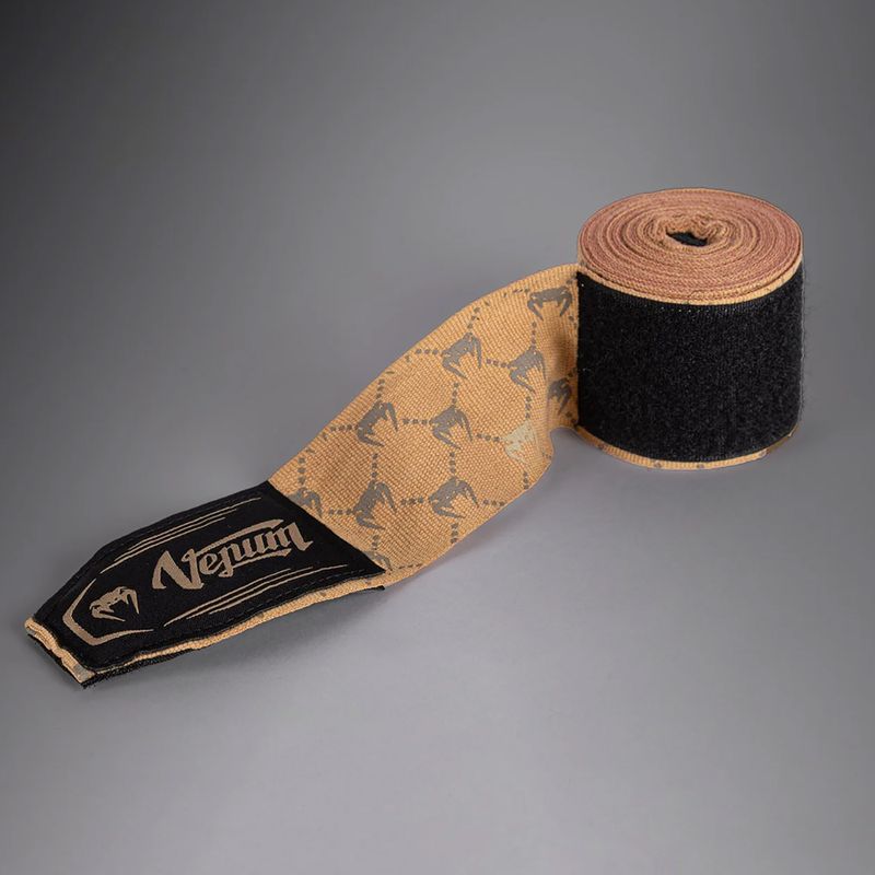 Boxoló kézbandázs Venum Monogram Hand Wraps Advanced 250 cm sand 3