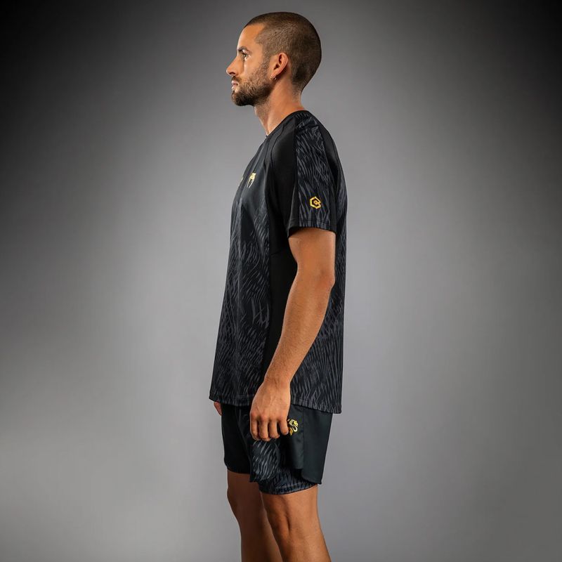 Férfi póló Venum x Chimaev Dry Tech black/grey 5