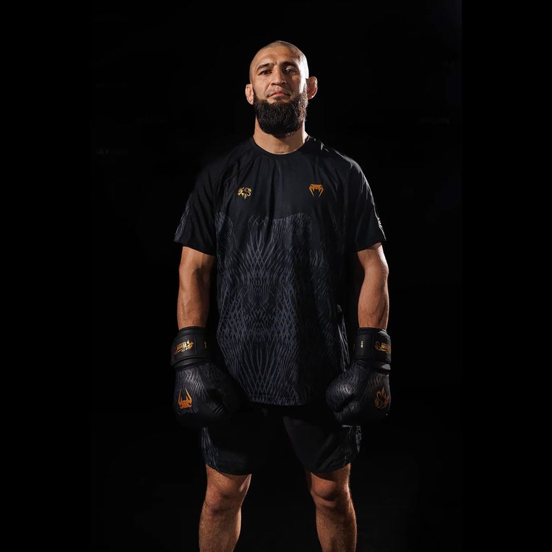 Férfi póló Venum x Chimaev Dry Tech black/grey 9