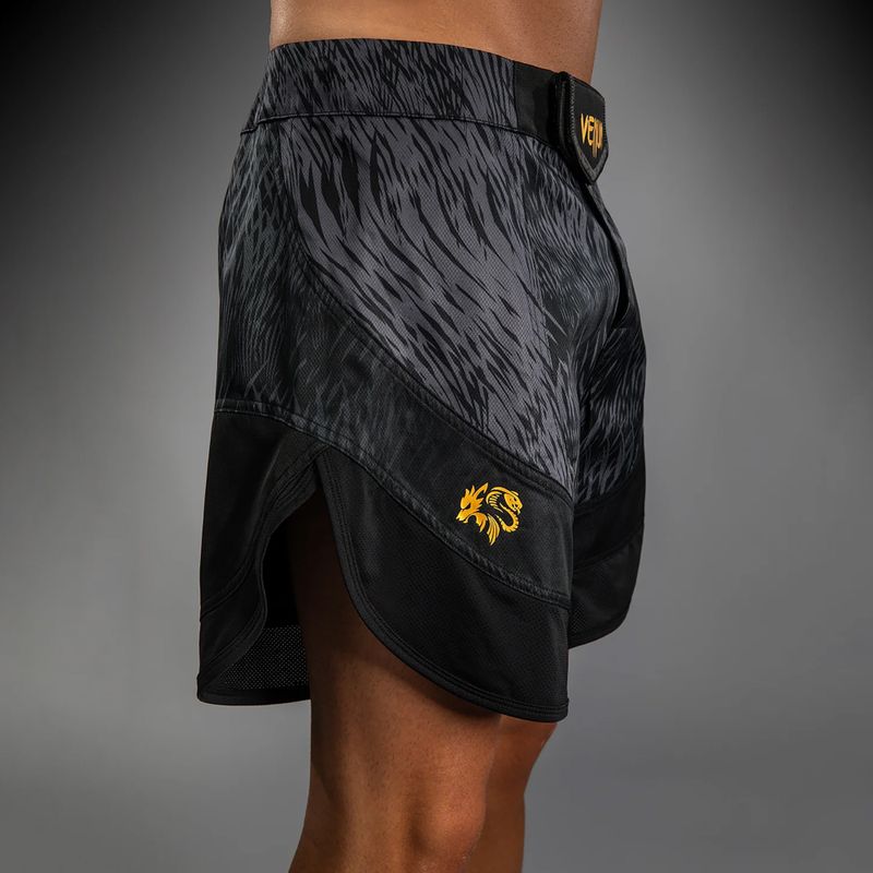 Férfi edző rövidnadrág Venum x Chimaev Fightshorts black/grey 5