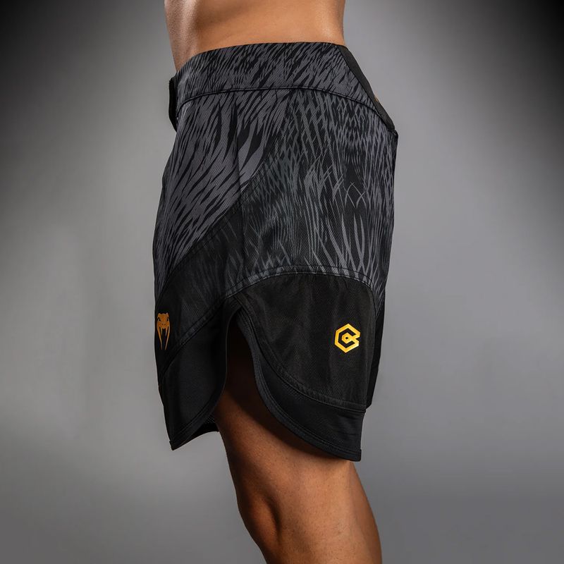 Férfi edző rövidnadrág Venum x Chimaev Fightshorts black/grey 6