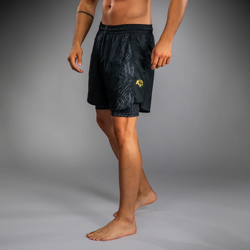 Férfi edzőshort Venum x Chimaev Training black/grey 4