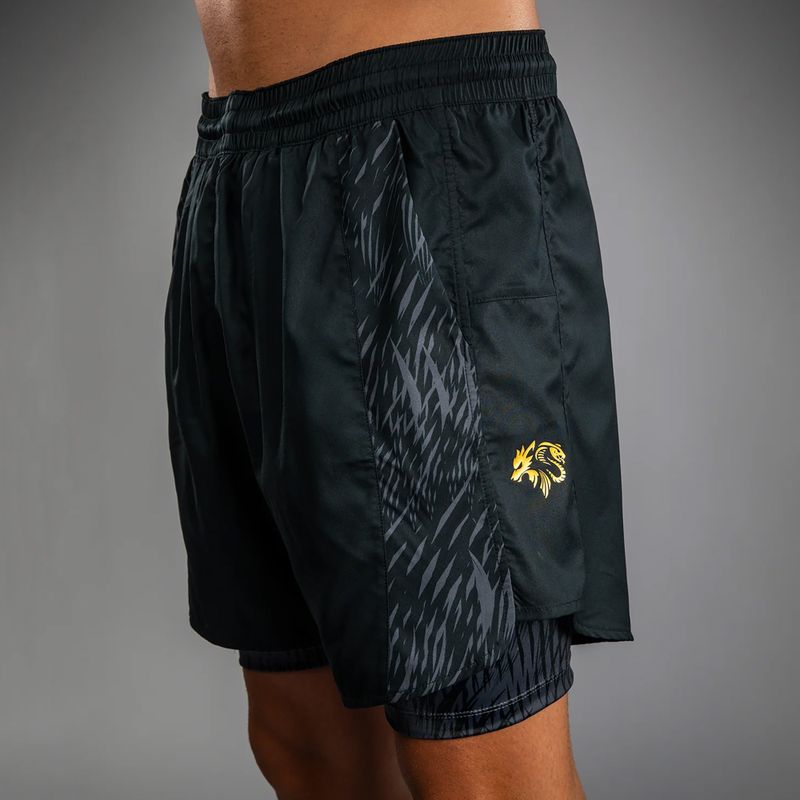 Férfi edzőshort Venum x Chimaev Training black/grey 7