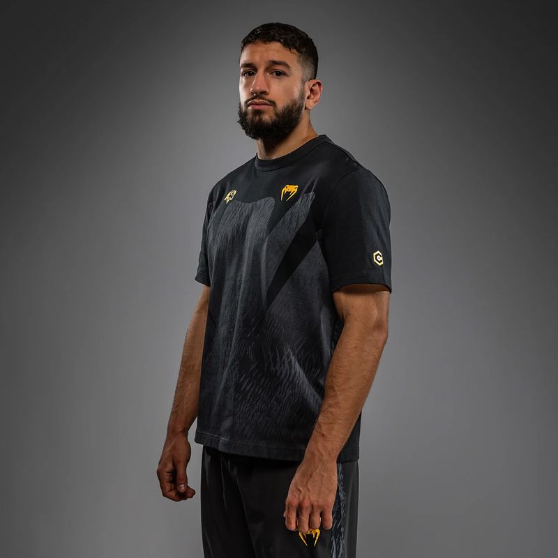 Férfi póló Venum x Chimaev black/grey 4