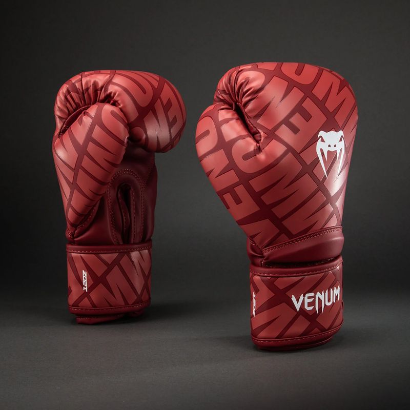 Boxkesztyű Venum Contender 1.5 XT 3D Boxing cherry red/white 2