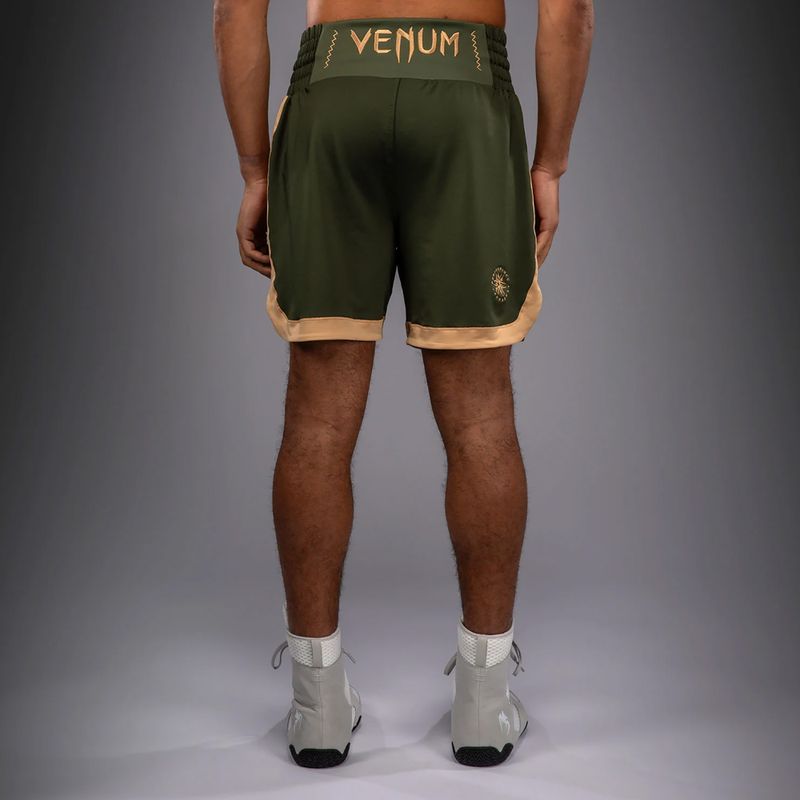 Férfi edzőshort Venum Classic Boxing military green/sand 4
