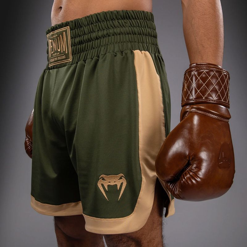 Férfi edzőshort Venum Classic Boxing military green/sand 5