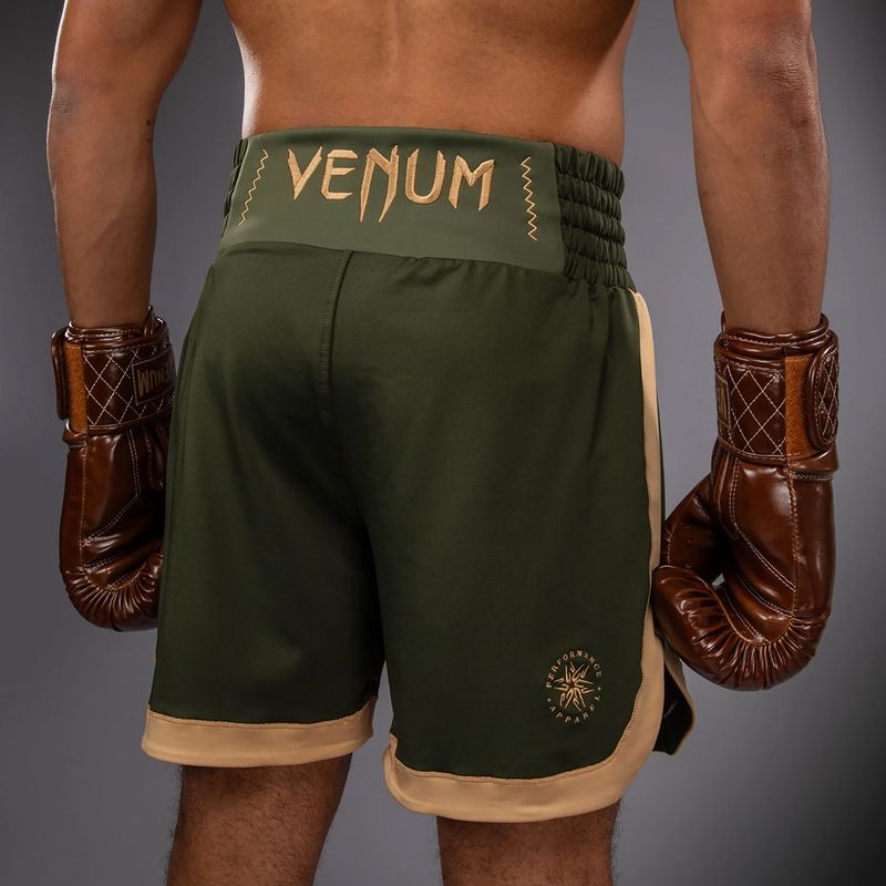 Férfi edzőshort Venum Classic Boxing military green/sand 6