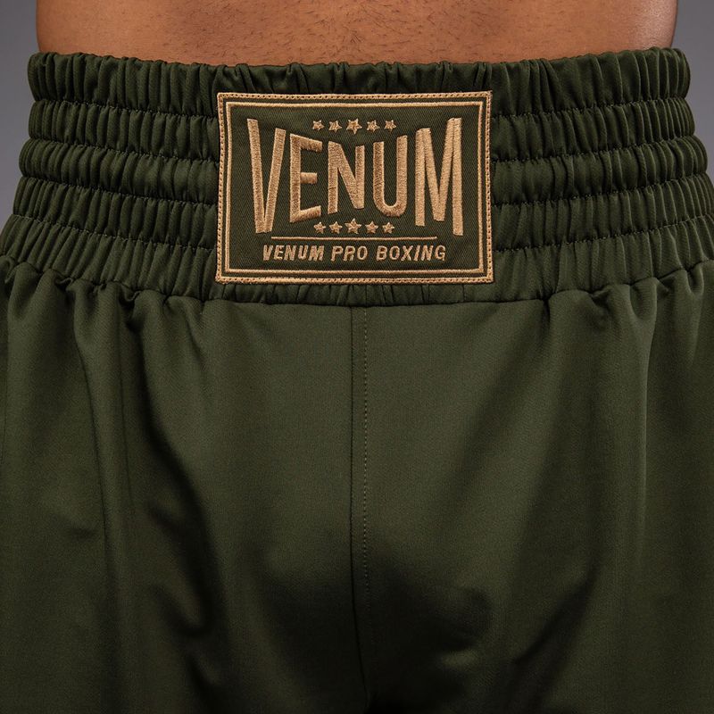 Férfi edzőshort Venum Classic Boxing military green/sand 8