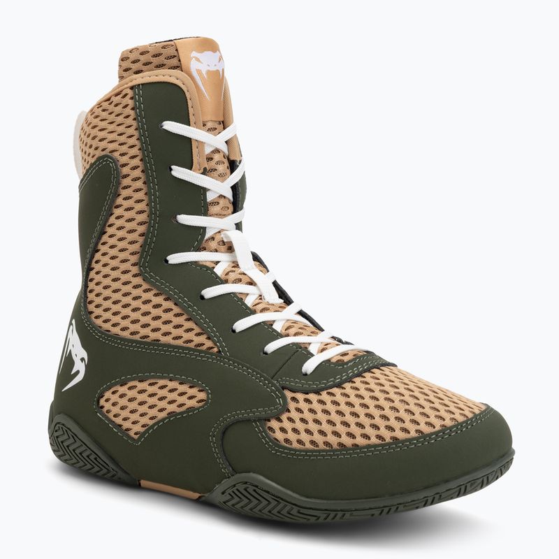 Férfi bokszcipő Venum Contender Boxing military green/sand