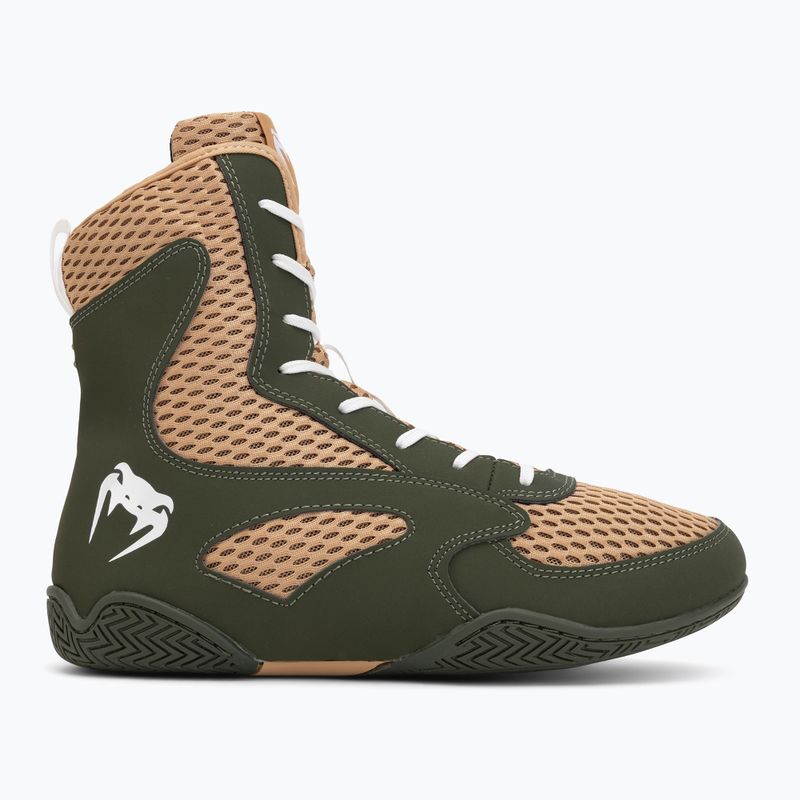 Férfi bokszcipő Venum Contender Boxing military green/sand 2
