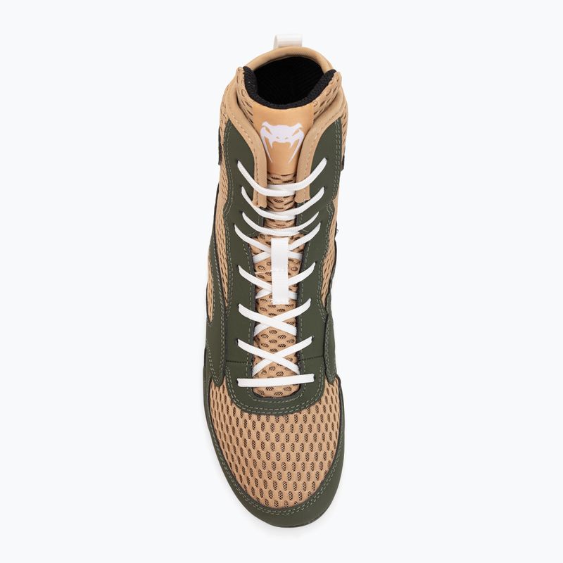 Férfi bokszcipő Venum Contender Boxing military green/sand 5