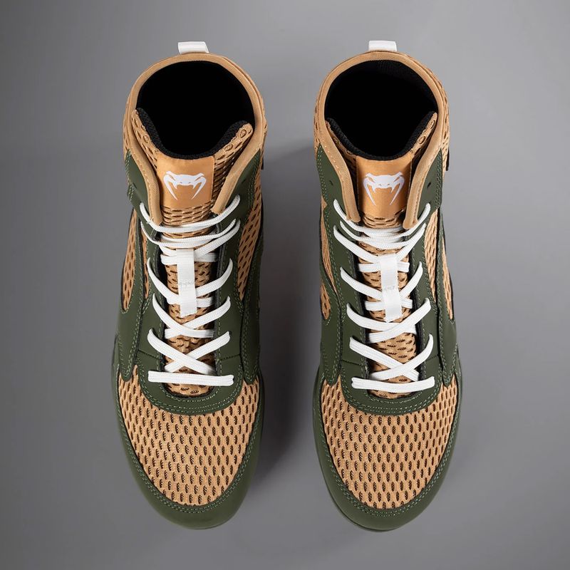 Férfi bokszcipő Venum Contender Boxing military green/sand 10