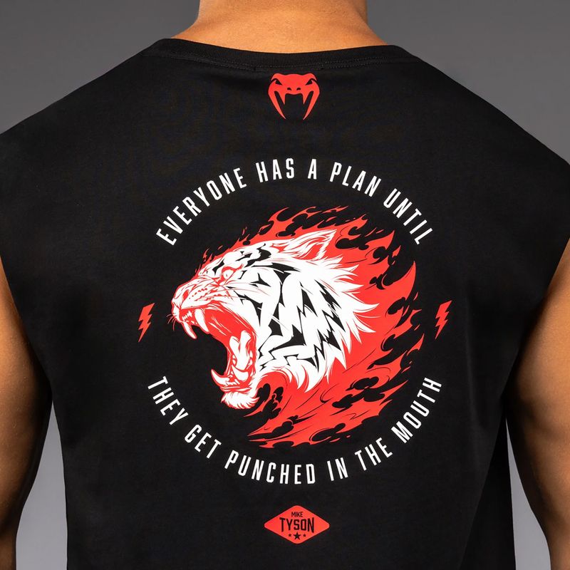 Férfi póló Venum x Mike Tyson Tiger ujjatlan deep black 5