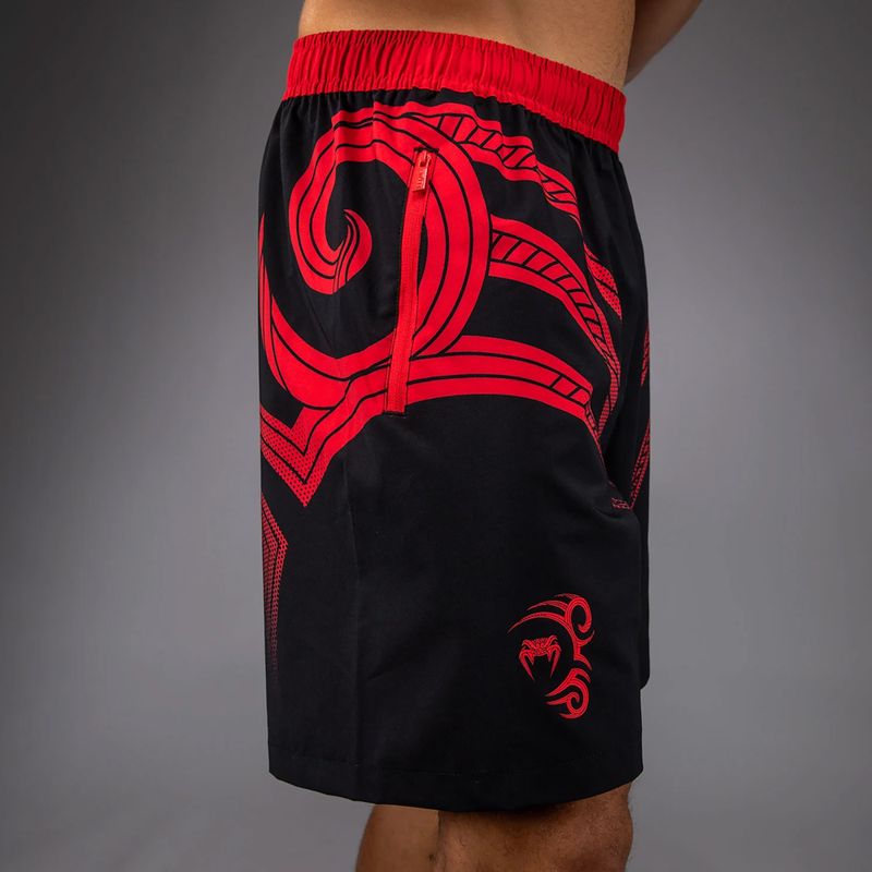 Férfi edzőshort Venum x Mike Tyson Tiger Training deep black/intense red 5