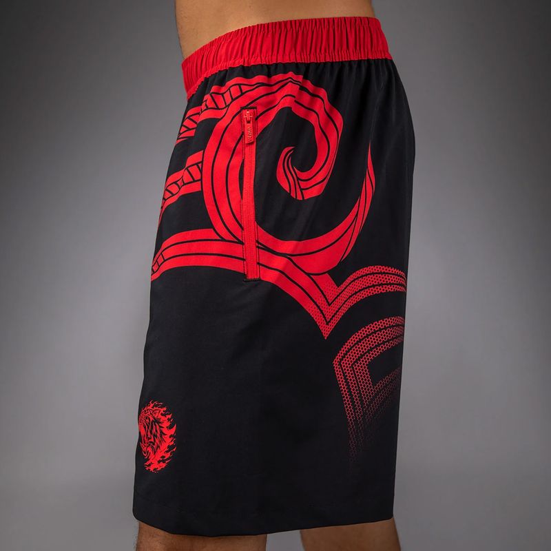 Férfi edzőshort Venum x Mike Tyson Tiger Training deep black/intense red 6