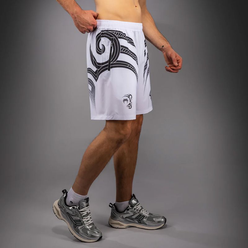 Férfi edzőshort Venum x Mike Tyson Tiger Training optical white/deep black 3