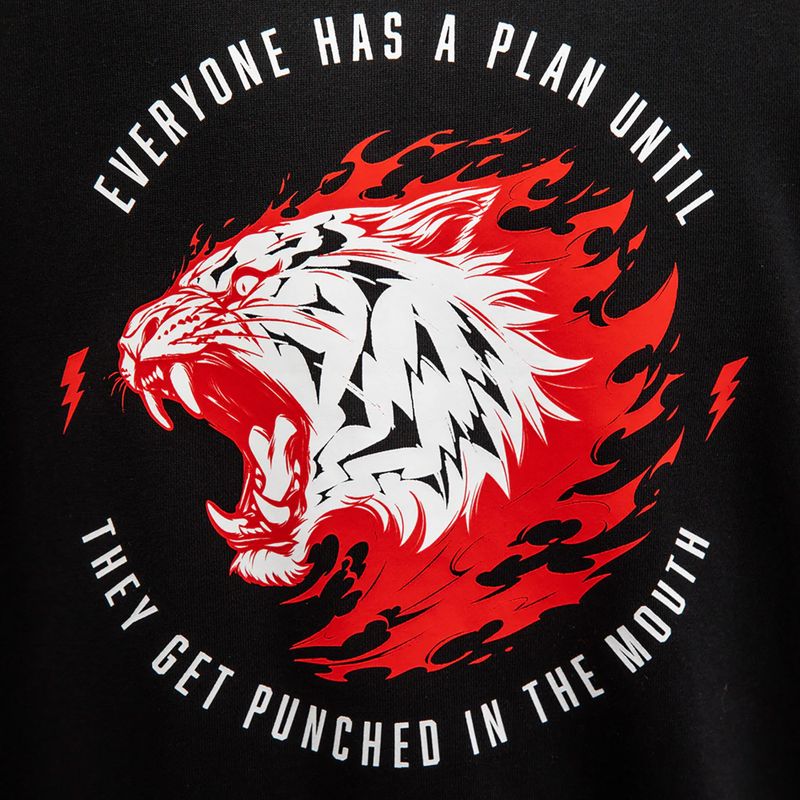 Férfi ujjatlan kapucnis pulóver Venum x Mike Tyson Tiger Sleeveless Hoodie deep black/intense red 7