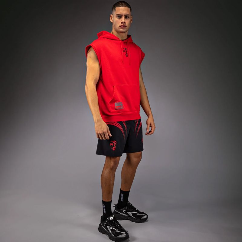 Férfi kapucnis pulóver Venum x Mike Tyson Tiger Sleeveless Hoodie intense red/deep black 2