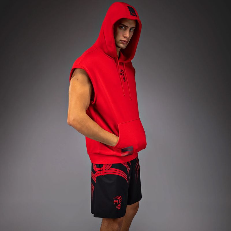 Férfi kapucnis pulóver Venum x Mike Tyson Tiger Sleeveless Hoodie intense red/deep black 4