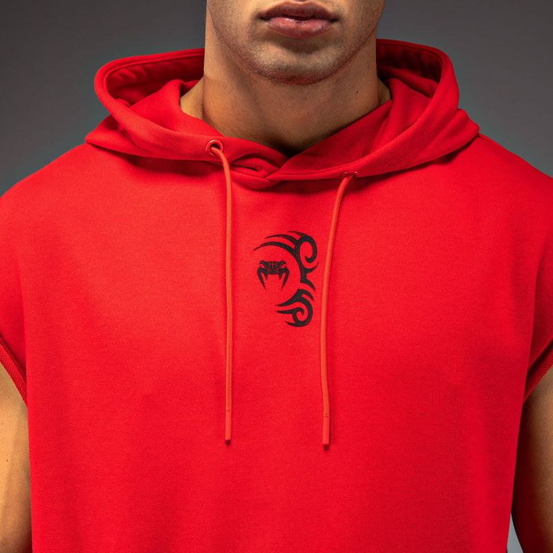 Férfi kapucnis pulóver Venum x Mike Tyson Tiger Sleeveless Hoodie intense red/deep black 5