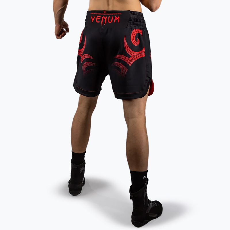 Férfi edzőshortok Venum x Mike Tyson Tiger deep black/intense red 3
