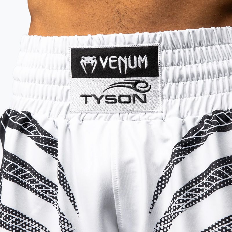 Férfi edzőshort Venum x Mike Tyson Tiger optical white/deep black 5