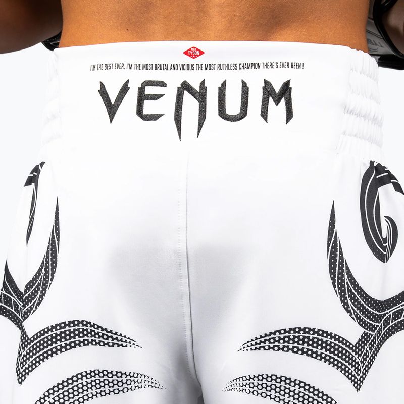 Férfi edzőshort Venum x Mike Tyson Tiger optical white/deep black 6