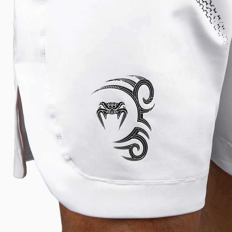 Férfi edzőshort Venum x Mike Tyson Tiger optical white/deep black 7