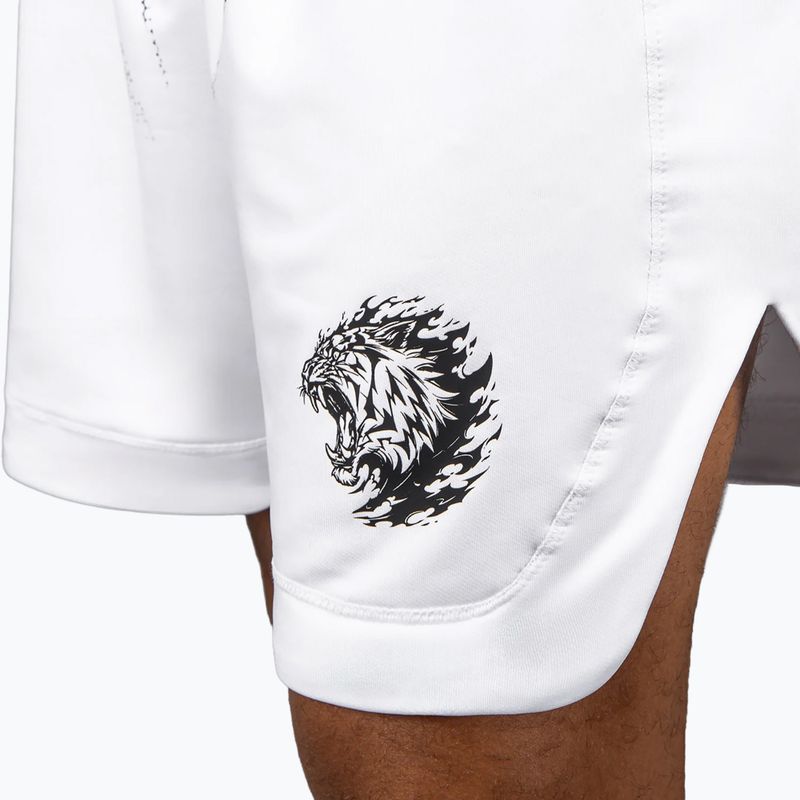 Férfi edzőshort Venum x Mike Tyson Tiger optical white/deep black 8