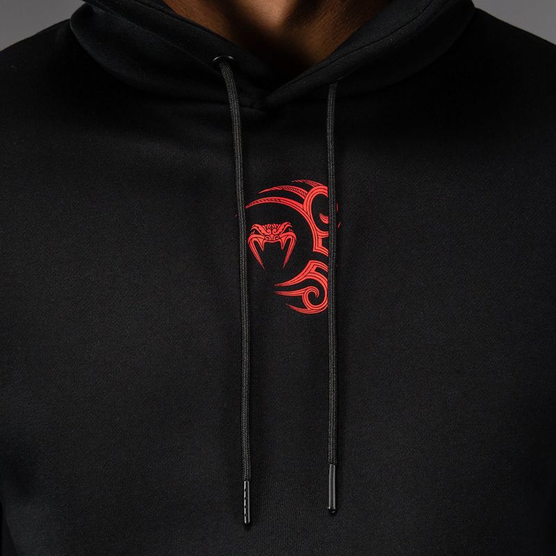 Férfi kapucnis pulóver Venum x Mike Tyson Tiger Hoodie deep black/intense red 5