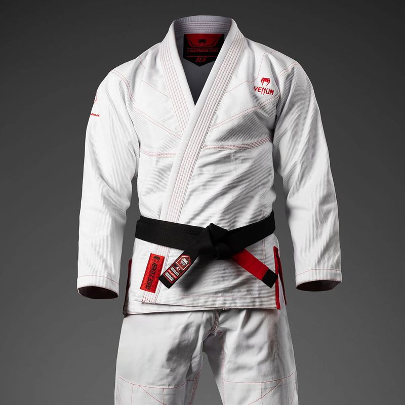 GI brazilira jiu-jitsu Venum Roger Gracie Academy BJJ white/red 3