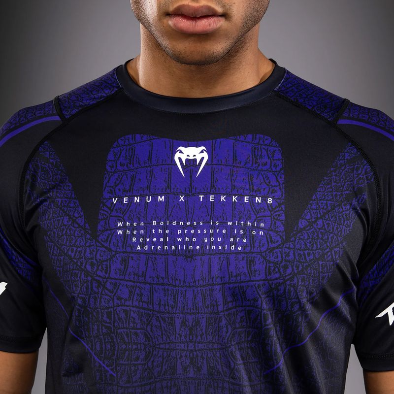 Férfi edzőpóló Venum x TEKKEN 8 Kazuya Dry-Tech black/purple 5
