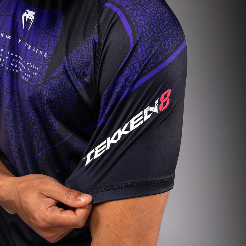 Férfi edzőpóló Venum x TEKKEN 8 Kazuya Dry-Tech black/purple 8