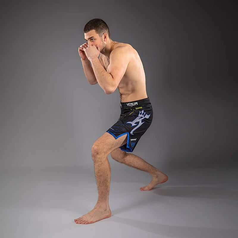 Férfi edzőshort Venum x TEKKEN 8 King Fight black/yellow 2