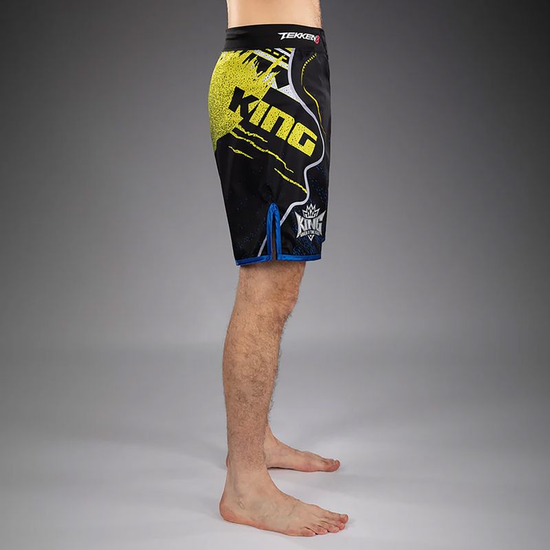 Férfi edzőshort Venum x TEKKEN 8 King Fight black/yellow 4