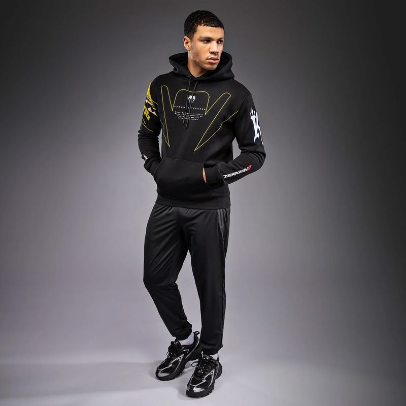 Férfi pulóver Venum x TEKKEN 8 King Pullover Hoodie black/yellow 2